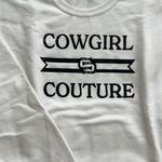 Western Cowgirl Pullover Sweatshirt White Size XL Photo 2