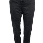 ZARA  Black Mid Rise Denim Cotton Stretch Casual Cropped Skinny Jeans Size 12 Photo 0