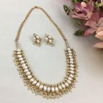 Vintage Pearl Earrings Necklace Wedding Jewelry Photo 2