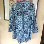 True Destination Womens Sunset Blue She’ll Swim Coverup Shirt XL Photo 8