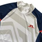 J Lindeberg Yvette Top Womens XS Golf Shirt USA‎ Olympics White Gray Blue New Photo 1