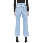 frame denim  Le High N' Tight Cropped Mini Boot Distressed Jeans Light Wash 29 Photo 2