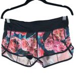 Lululemon Womens Run: Speed Short *4-way Stretch Secret Garden Pink Black 6 Photo 0