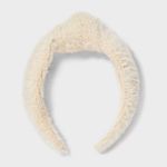 Fuzzy Top Knot Headband nwt Taupe Photo 0