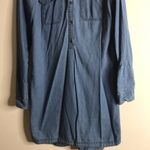 Old Navy  Denim Shirt Dress Loose Fit Long Sleeve Size Small tall spring cute Photo 2