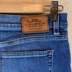 Ralph Lauren Women's classic straight jean sz 8 medium wash midrise work *flaw Blue Photo 3