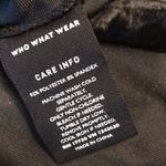 Who What Wear ruched puffed shirt sleeve tiered velvet midi dress black XS Photo 13