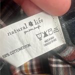 Natural Life  plaid flannel shirt dress sz L Photo 4