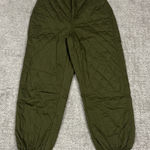 Madewell  Jogger Pants Womens 2 Quilted Olive Green Pockets Stretch Photo 0