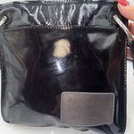 Brighton  Black Patent Leather Crochet Square Crossbody Bag Handcrafted LA Photo 3