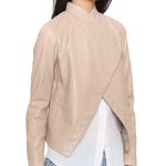 BB Dakota Grayish Blue Vegan Leather Jacket Photo 2