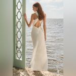 Lulus LULU’S Effortlessly Sensational White Satin Backless Maxi Dress Photo 7