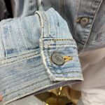 Hollister Vintage Y2K  Company Denim Trucker Jacket Light wash Stretch Juniors Sm Photo 5