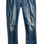 Hollister  Medium Wash Distressed Low Rise Bootcut Jeans - Size 9 / 29 Photo 0