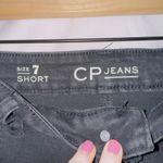 CP Jeans Black Wash Denim High Waisted Frayed Hem Cheeky Shortie Shorts size 7 Photo 2