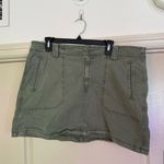 American Eagle AE Stretch High-Waisted Mini Skirt in Olive Size 18 Photo 6