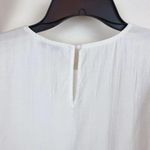 Moon River Bubble Sleeve Tiered Mini Dress in White Photo 4