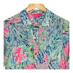 Lilly Pulitzer  Natalie Coverup Top Button Down Roll Tab Sleeve Women Size‎ XS Photo 2