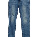 CAbi  4153 Cinch Skinny Acid Wash Distressed Jeans Women's Size 2 Photo 1