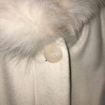Kristen Blake Faux Fur Trim Hood Coat Women Medium LambsWool Blend Overcoat Photo 7