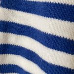 Vintage Blue White Nautical Stripe Henley Knit Short Sleeve Shirt Size Medium Photo 9