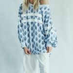 Free People FP Movement Post Up Logo Layer NWT Blue Size XS Photo 3