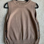 None Women's Tan Sleeveless Vest Photo 0