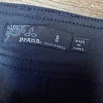 prAna  Halle Straight Pant Womens 8 Charcoal Roll Tab Low Rise Stretch Hiking Photo 4