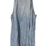 Cloth & Stone Size Large Tencel Sleeveless High Neck Blue Denim Mini Swing Dress Photo 0