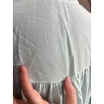 bed jacket satin lace aqua Blue Size L Photo 5