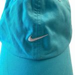 Nike Y2K  Turquoise Swoosh Logo Baseball Cap Adjustable Dad Hat One Size Preppy Photo 3