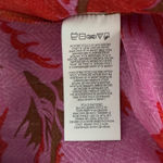 CAbi Tahitian Cover Up Floral Print Cold Shoulder Brown Pink Red Bohemian XS/S Photo 9