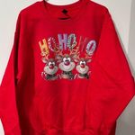 Christmas sweatshirt sweater crewneck handmade red hohoho Size XS Photo 0
