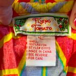 Flying Tomato • Flounce Strapless Dress Size Large Tribal High Low Colorful Cute Photo 4