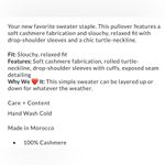 Free People NWT treasure cashmere turtleneck XL sweater light weight beige Photo 1