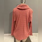 J.Jill waffle knot Cowl Neck top shirt pink woman’s size XLarge XL petite Photo 2