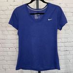 Nike Dri Fit V-Neck Cobalt Blue T-Shirt Photo 0