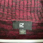 Iz Byer iZ‎ Byer women’s maroon thick knit cowl neck zip sweater XS Photo 4