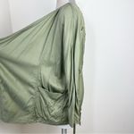Jessica Simpson Blazer Finn Draped Embroidered Jacket Size Small S Olive Green Photo 6