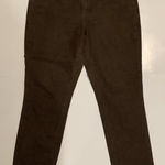 One 5 One  151 Jeans Women 12 Brown Embroidered Studded Rhinestone Straight Photo 0