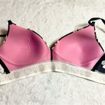 PINK - Victoria's Secret VS PINK Black Floral Wear Everywhere Wireless Lightly Lined Bra Size 34C Photo 6