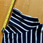 Tommy Hilfiger  Striped Scoop Embellished Neck T-Shirt, Navy, White, Size L Photo 12