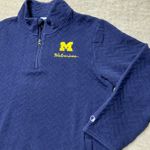 Champion  Michigan‎ Wolverines Navy Blue Quilted Pullover Sweatshirt XL Photo 1