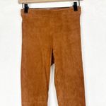 Alice + Olivia Alice Olivia Suede Lamb Leather Leggings Size 2 Camel Photo 2