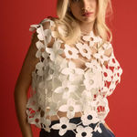 Anthropologie  Maeve Maeve Floral Lace Vest OS NEW WITH TAGS Photo 0