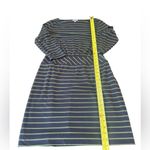 L.L.Bean  Signature Dress Knee Length Striped Stretch Knit Womens Size 8 Photo 9