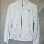 The North Face Women's Fleece Jacket Light Blue Size M Full Zip Mock Neck Photo 0