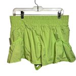 Brand New Free People Movement Women's Large Chartreuse Green Mini Skirt Photo 1