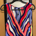 Anthropologie PLENTY BY TRACY REESE Daphne Wrap Dress Striped Maxi Colorful Large Photo 3