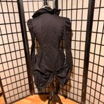 Victorian Steampunk High Low Asymmetric Y2k long sleeve goth Ruffle Jacket shirt Black Size L Photo 3
